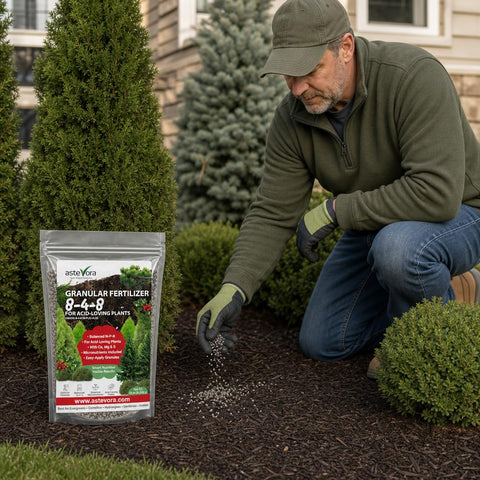 GARDENWISE etiqueta con información NPK 8-4-8 y nutrientes