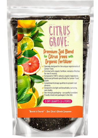 GARDENWISE paquete frontal Citrus Grove mostrando beneficio de fórmula lista