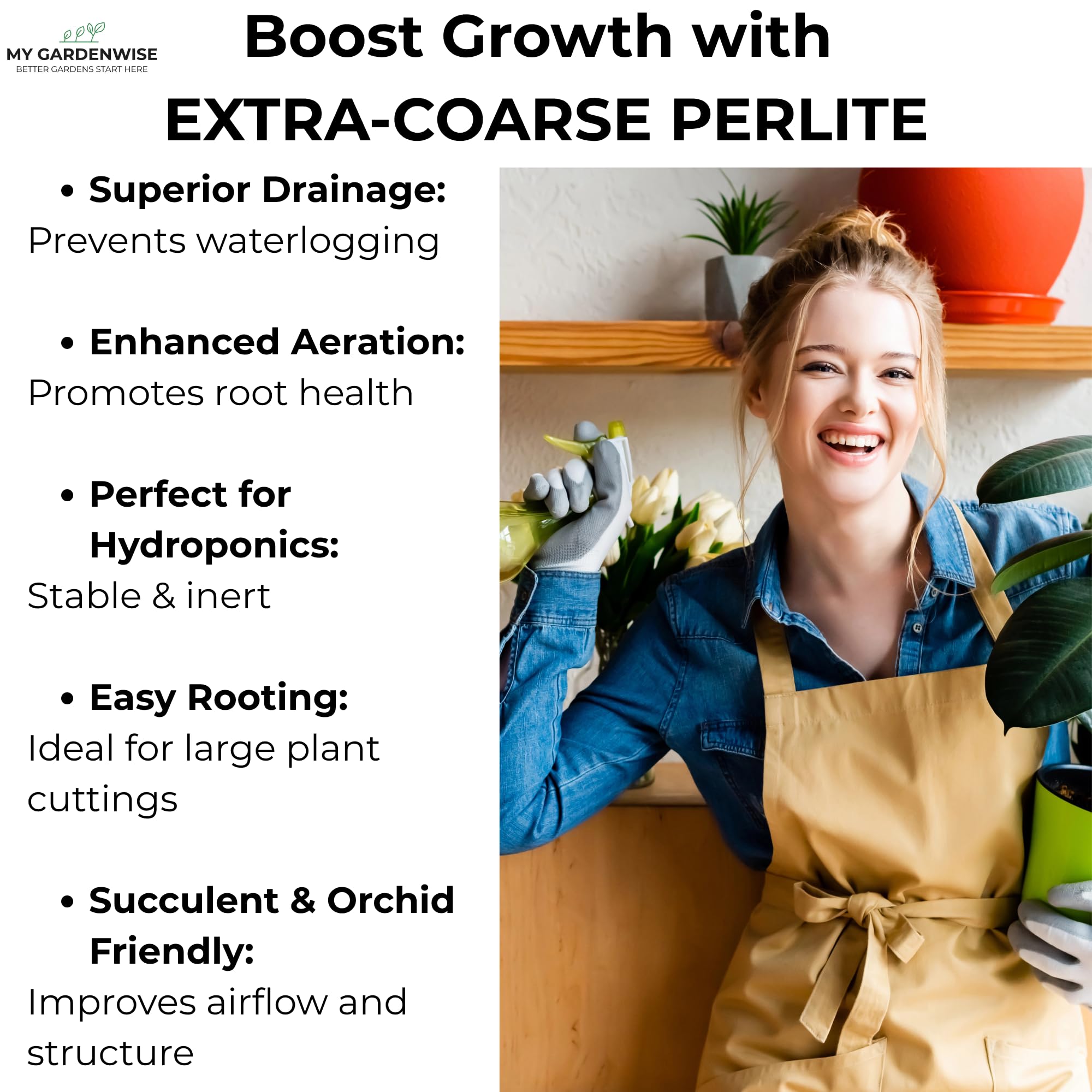 GARDENWISE comparación de tamaño 15 qt para cálculo de cantidad