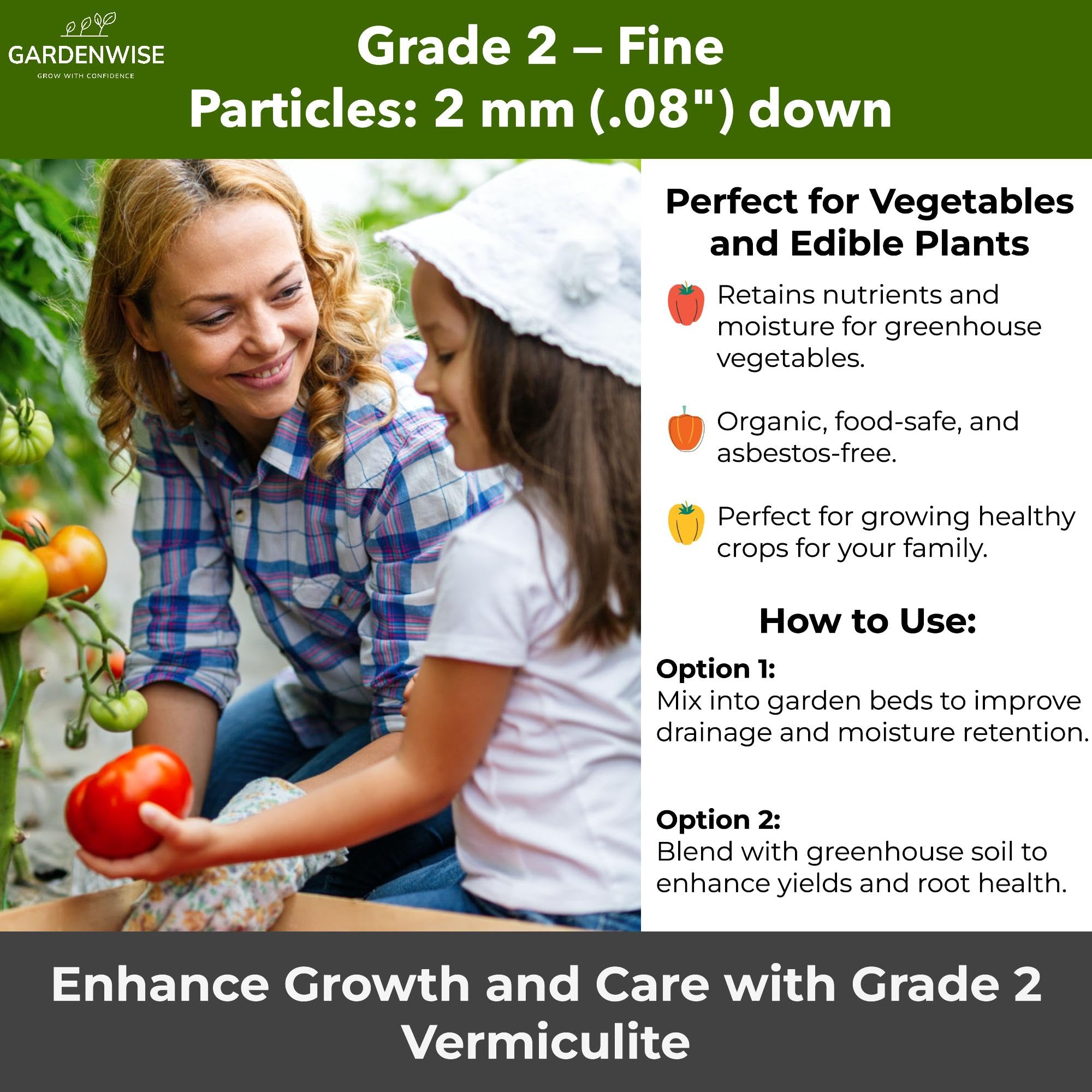 GARDENWISE mezcla de sustrato con turba y vermiculita para equilibrio hídrico
