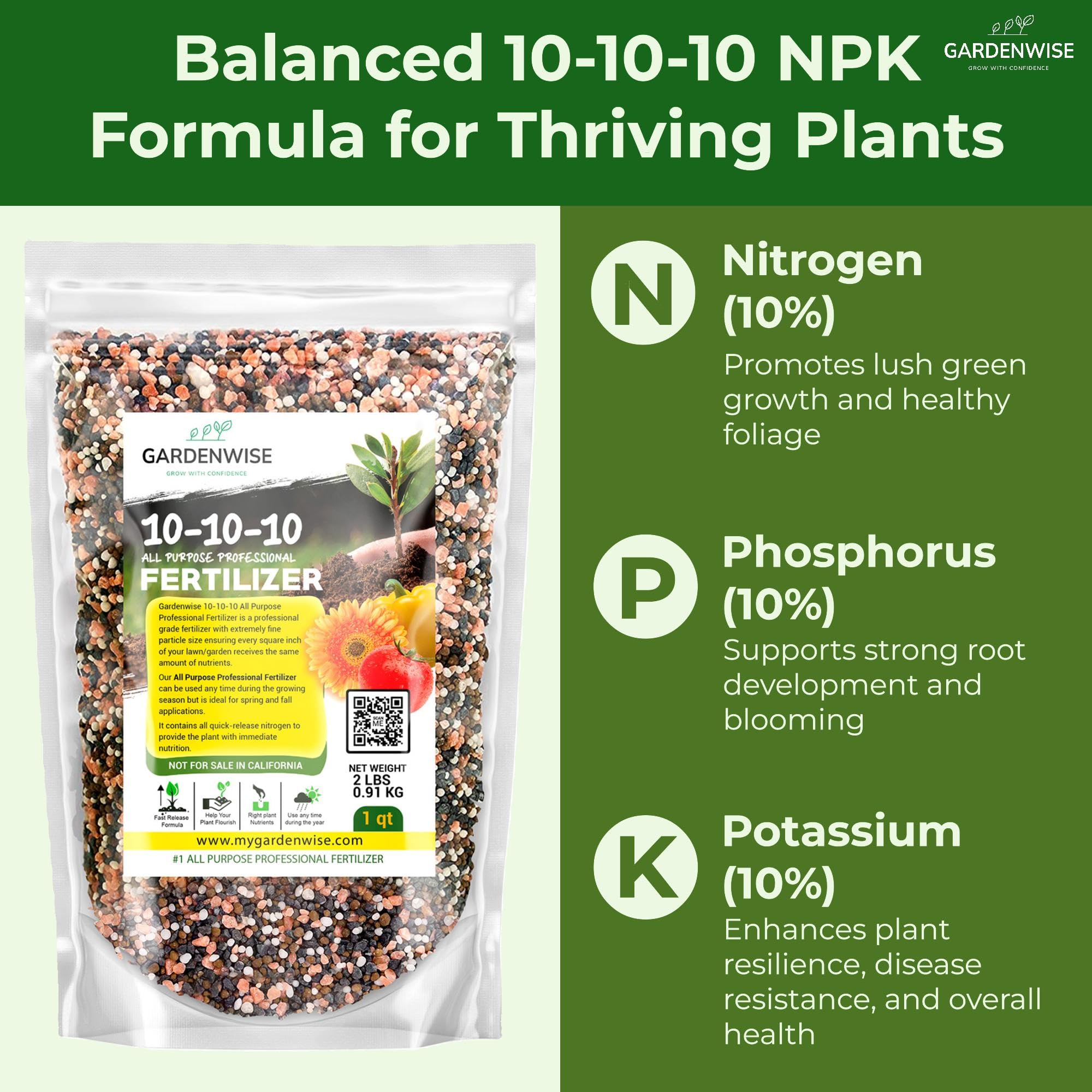 GARDENWISE textura granular en detalle para aplicación uniforme y fácil