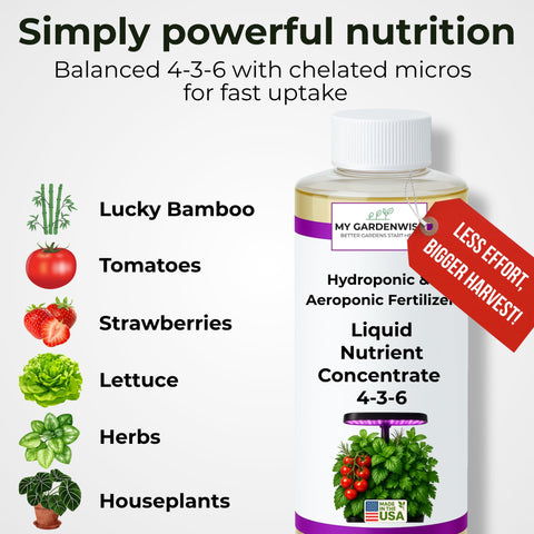 GARDENWISE textura del fertilizante líquido clara para fácil mezcla