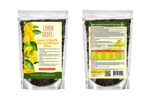 GARDENWISE maceta con limonero Meyer usando la mezcla para raíces sanas
