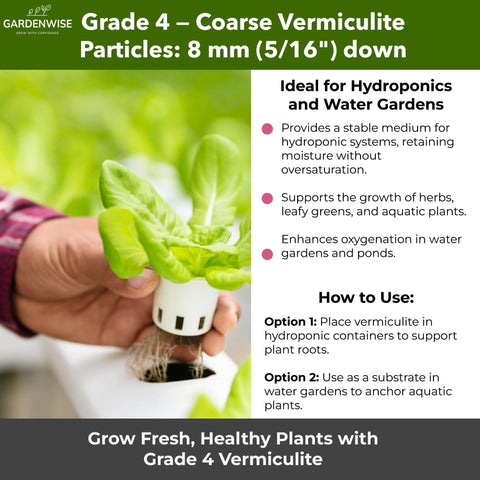 GARDENWISE vermiculita en jardín de rocas mejorando drenaje y estética