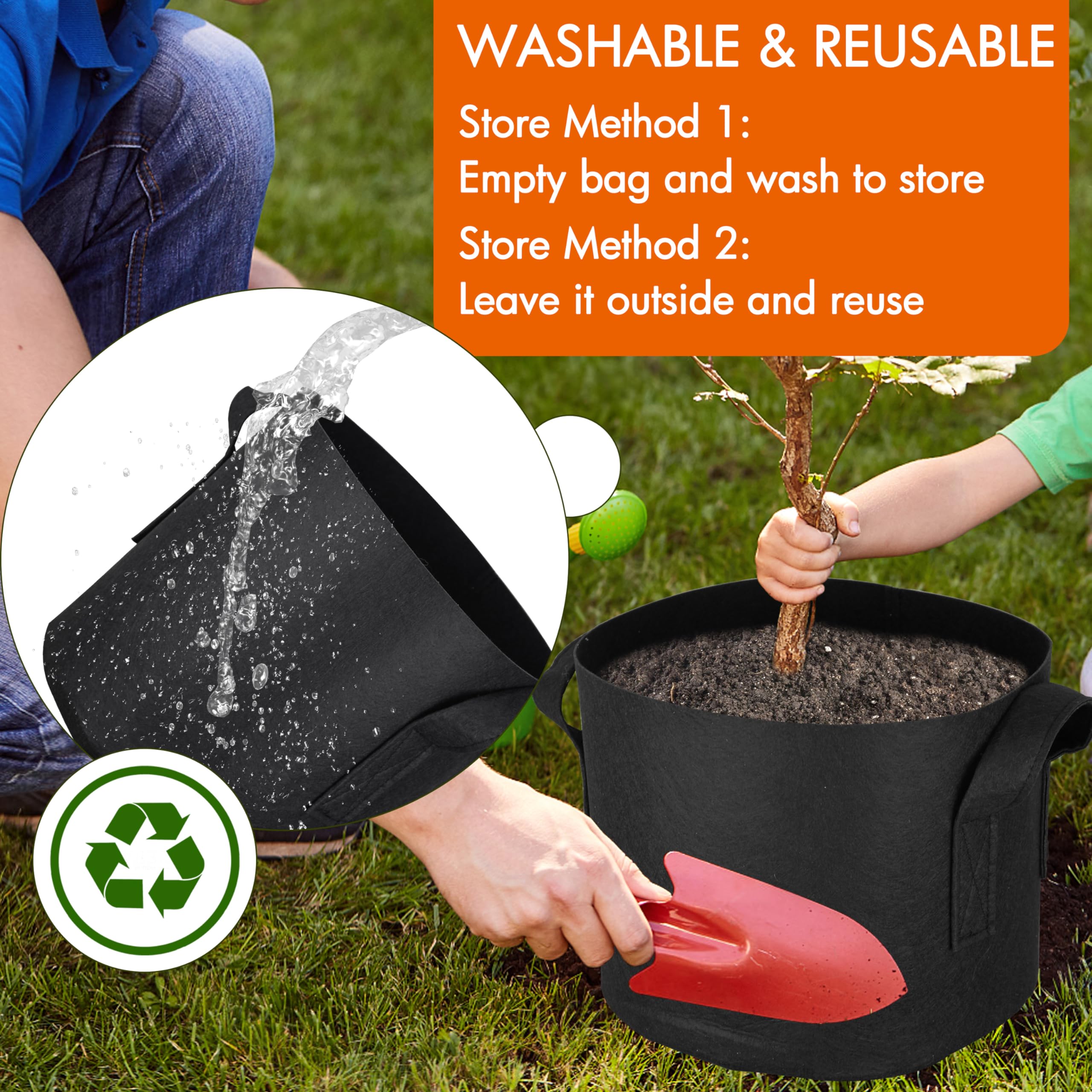 Gardzen close-up de raíces aireadas, promueve cepellón saludable