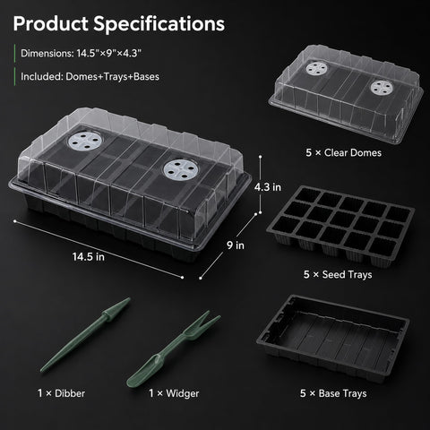 Gardzen domo transparente detalle con ventilación ajustable para control humedad