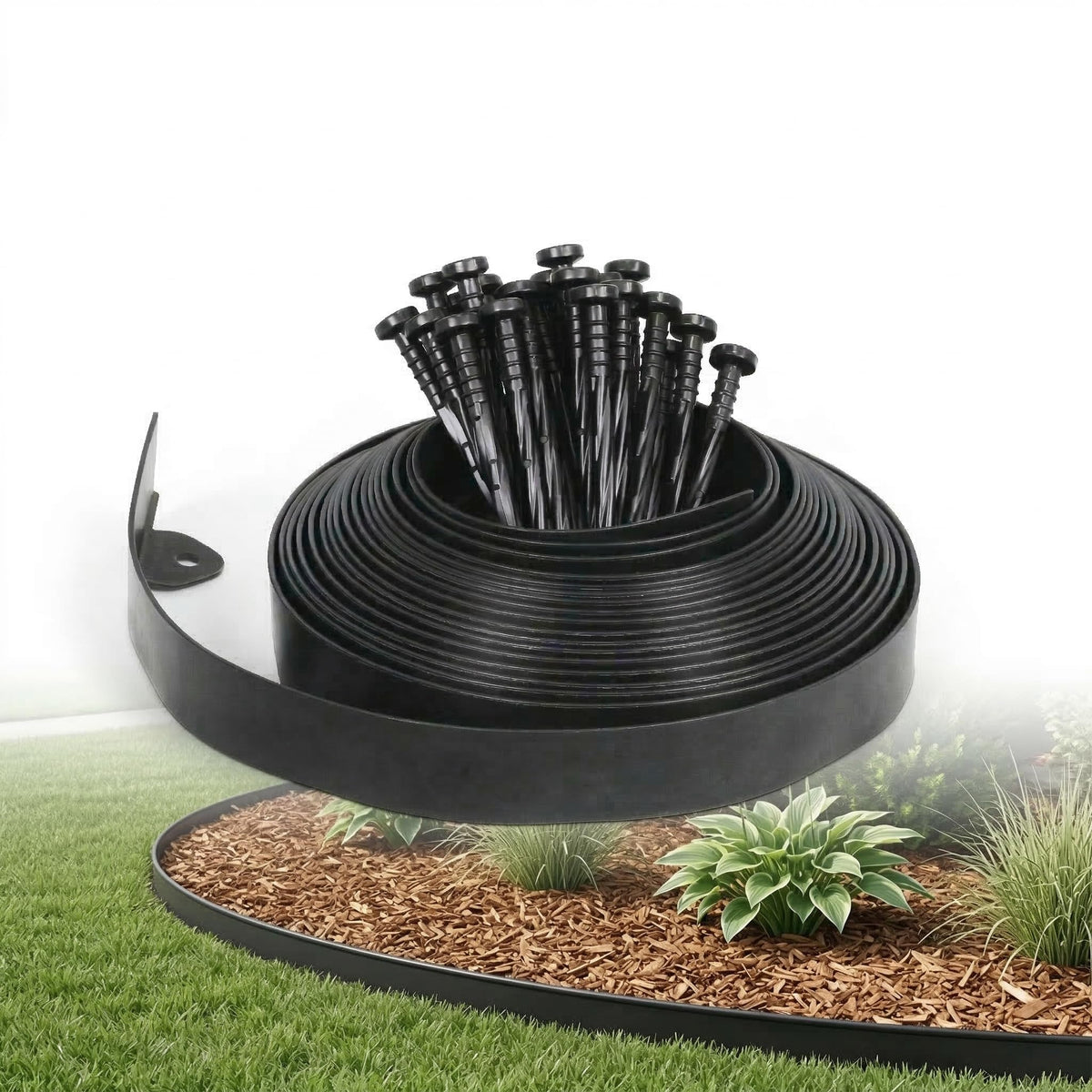 Gardzen vista frontal del kit que muestra la longitud y embalaje, ideal para proyectos DIY