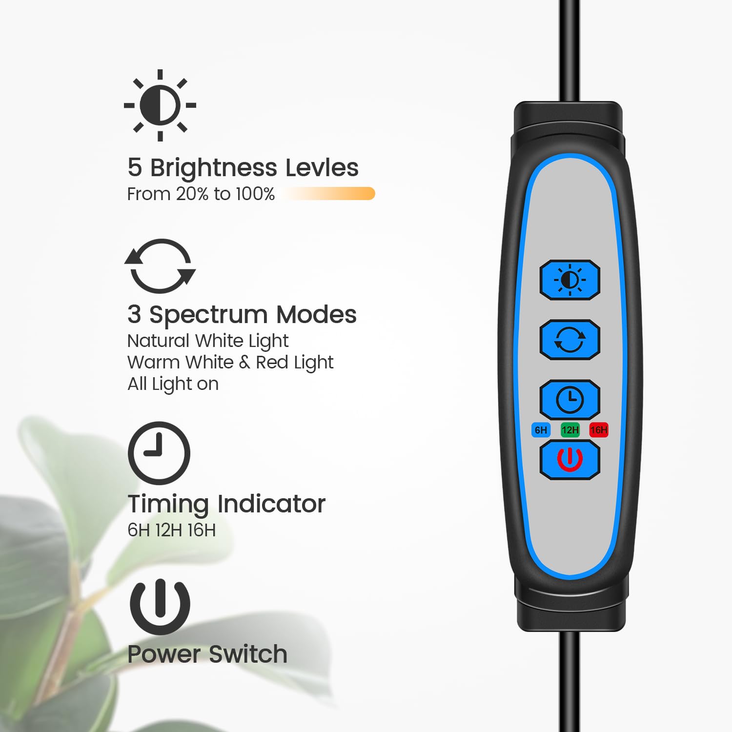 Garpsen Halo iluminando plantas interiores para promover crecimiento equilibrado