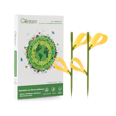 Garsum vista frontal del paquete de 42 trampas adhesivas, solución sin químicos