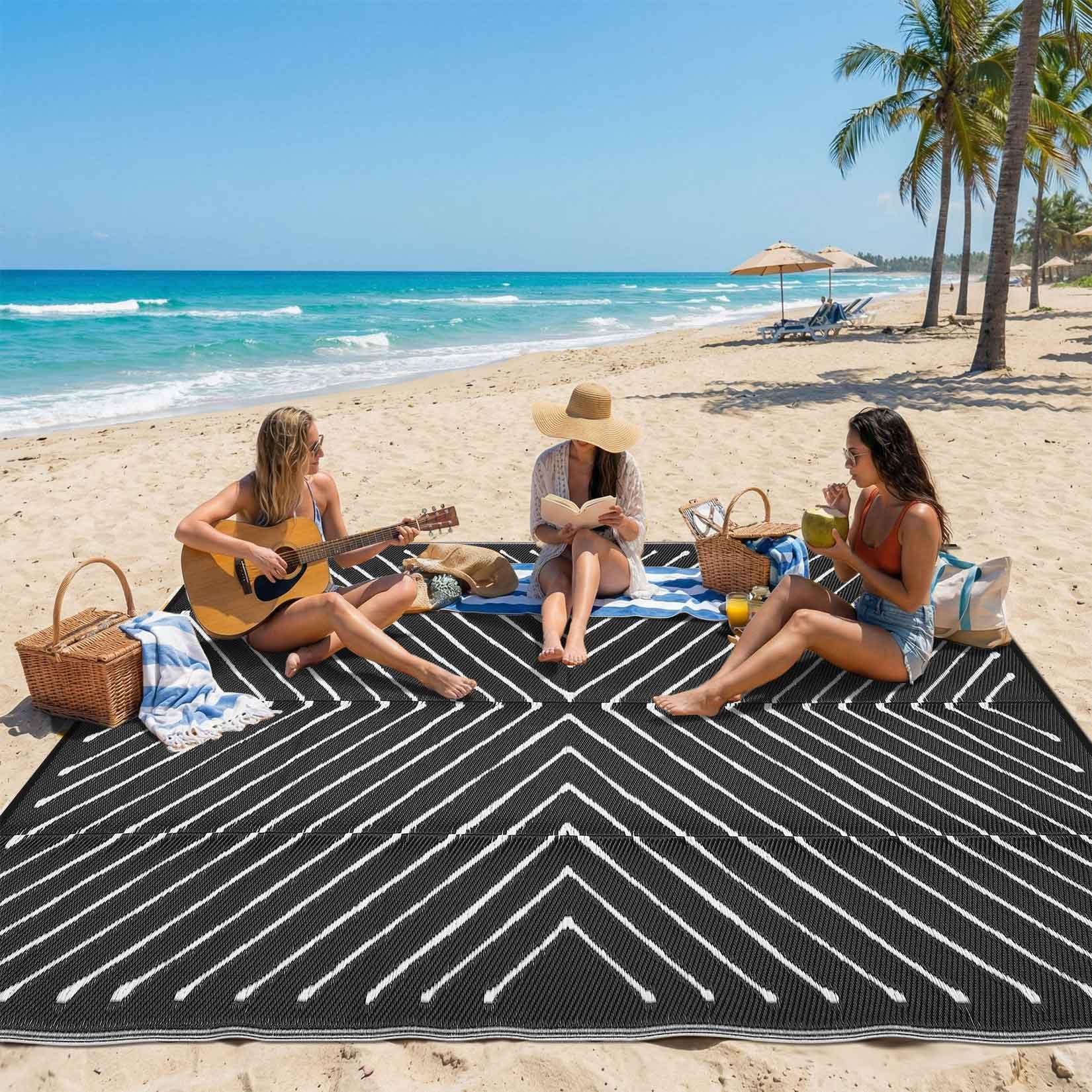 Garvee alfombra comparada con objetos para ver tamaño real