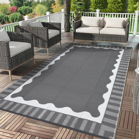 Garvee alfombra exterior frontal mostrando diseño moderno y durabilidad