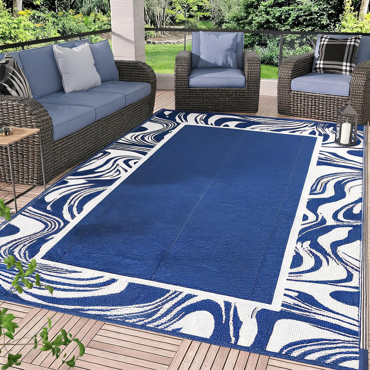 Garvee alfombra frontal 8x10 vista completa, aspecto elegante y protección