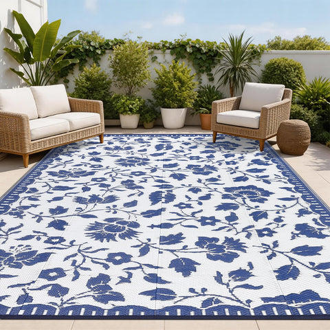 Garvee vista frontal de la alfombra 9x12 mostrando diseño vintage y elegancia