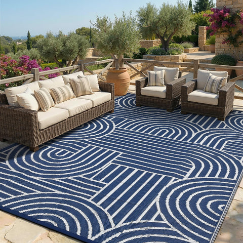 Garvee alfombra frontal en patio, aspecto moderno y protección exterior