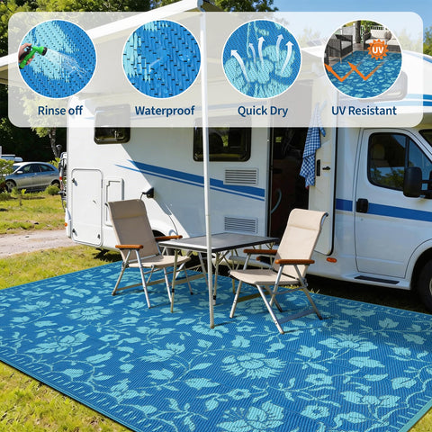 Garvee alfombra plegada compacta lista para guardar y transportar