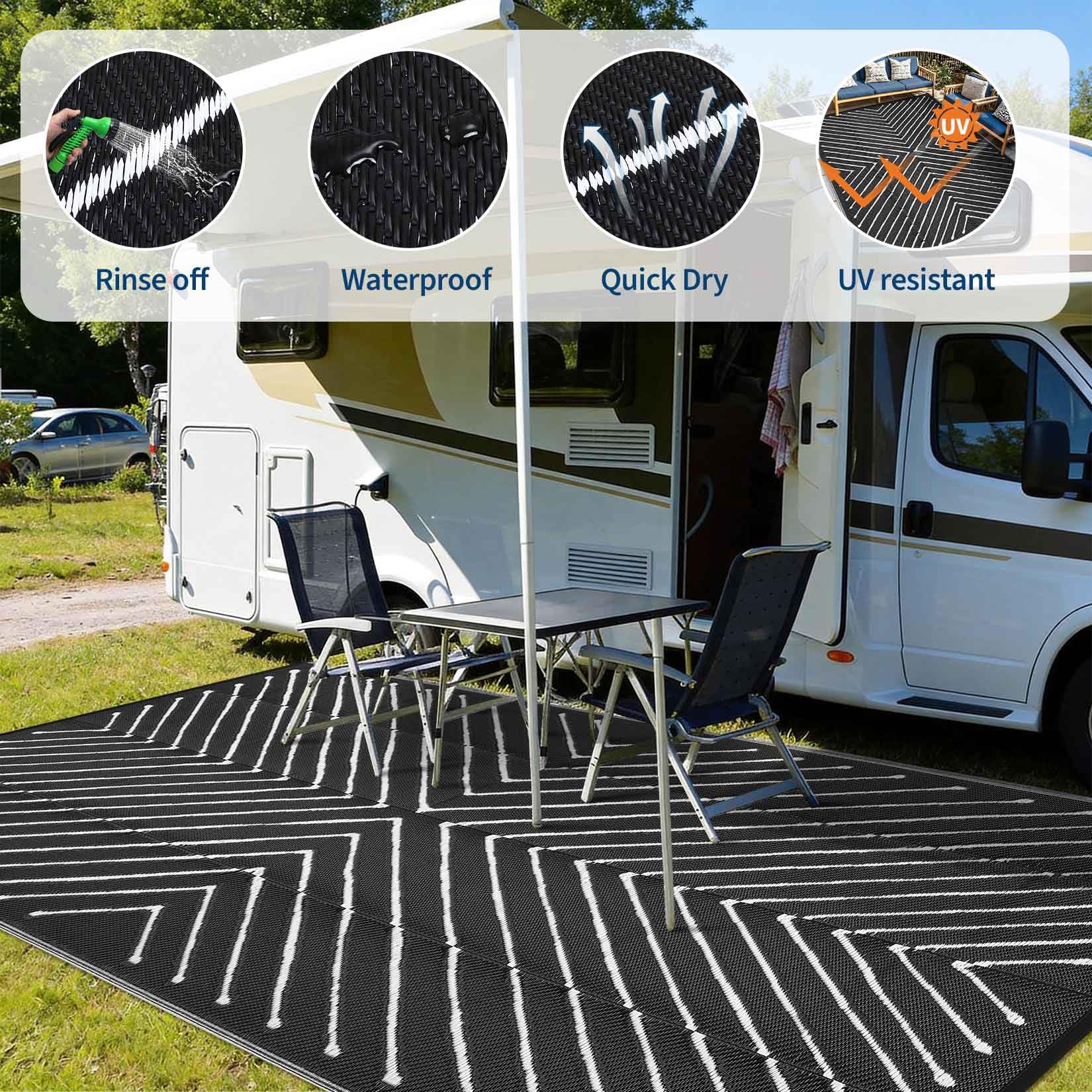Garvee alfombra plegada y portátil para transporte práctico