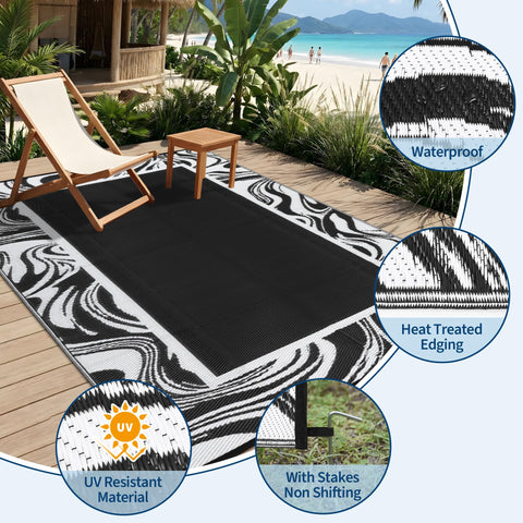 Garvee lado negro reversible ofreciendo tono elegante para exteriores