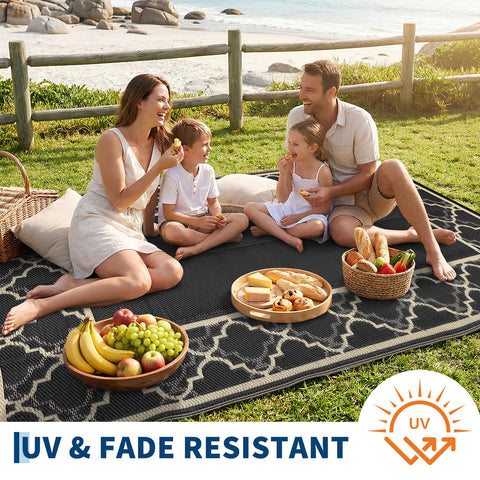 Garvee alfombra reversible con ambas caras visibles para doble estilo