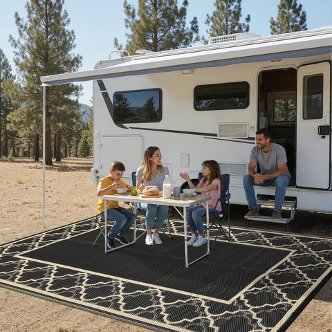 Garvee alfombra 5x8 comparada con muebles para escala visual útil
