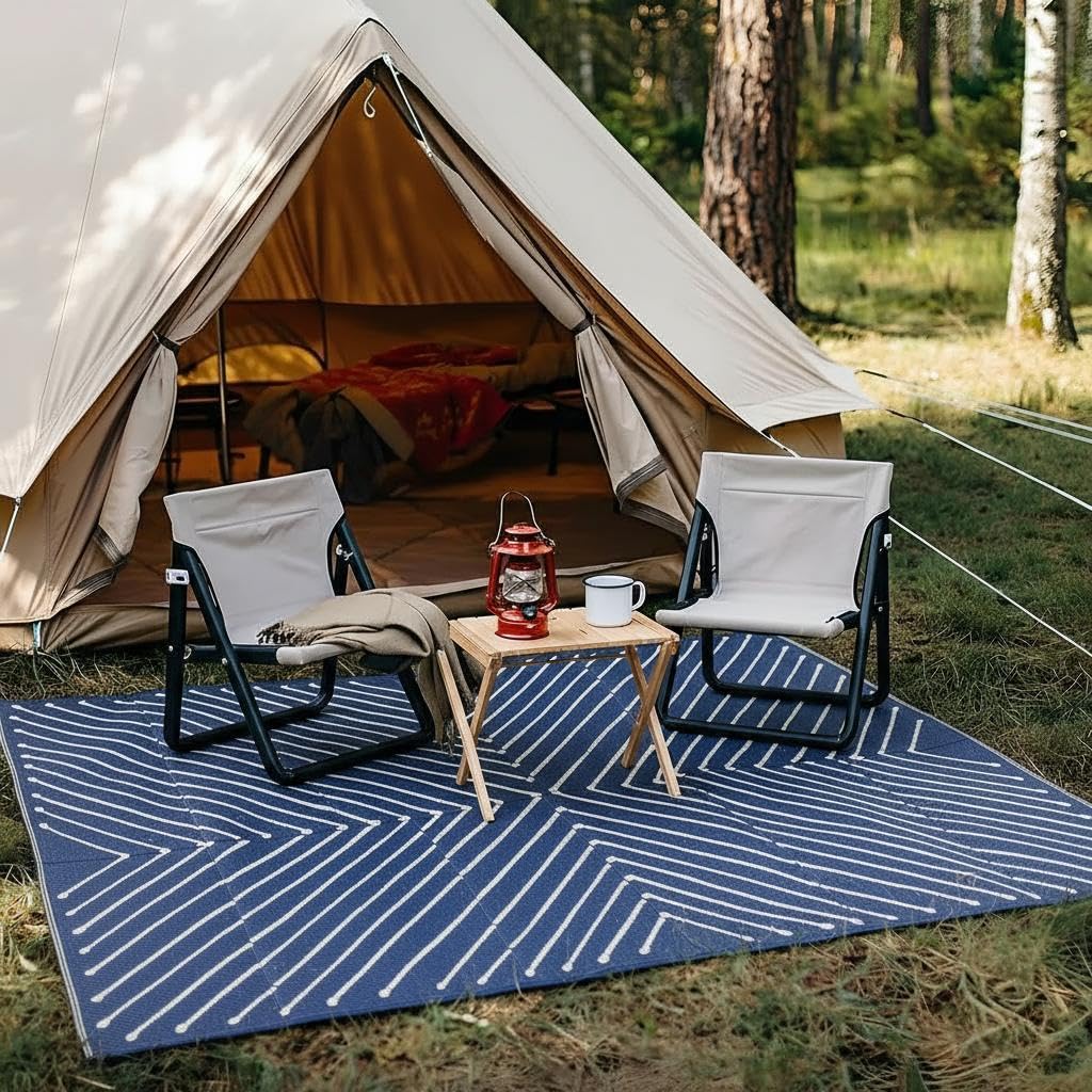 Garvee alfombra 5x8 junto a silla para comparar tamaño práctico