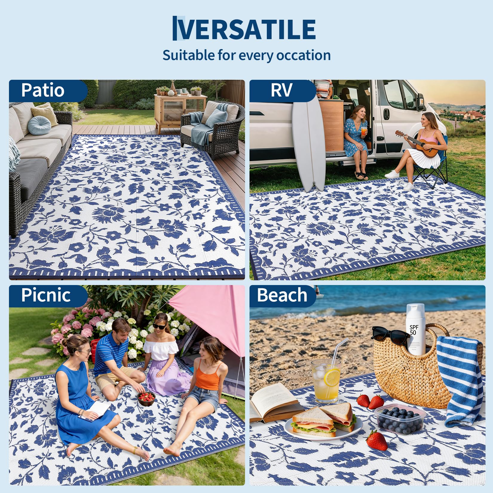 Garvee detalle de colores navy white que mantienen tono y belleza
