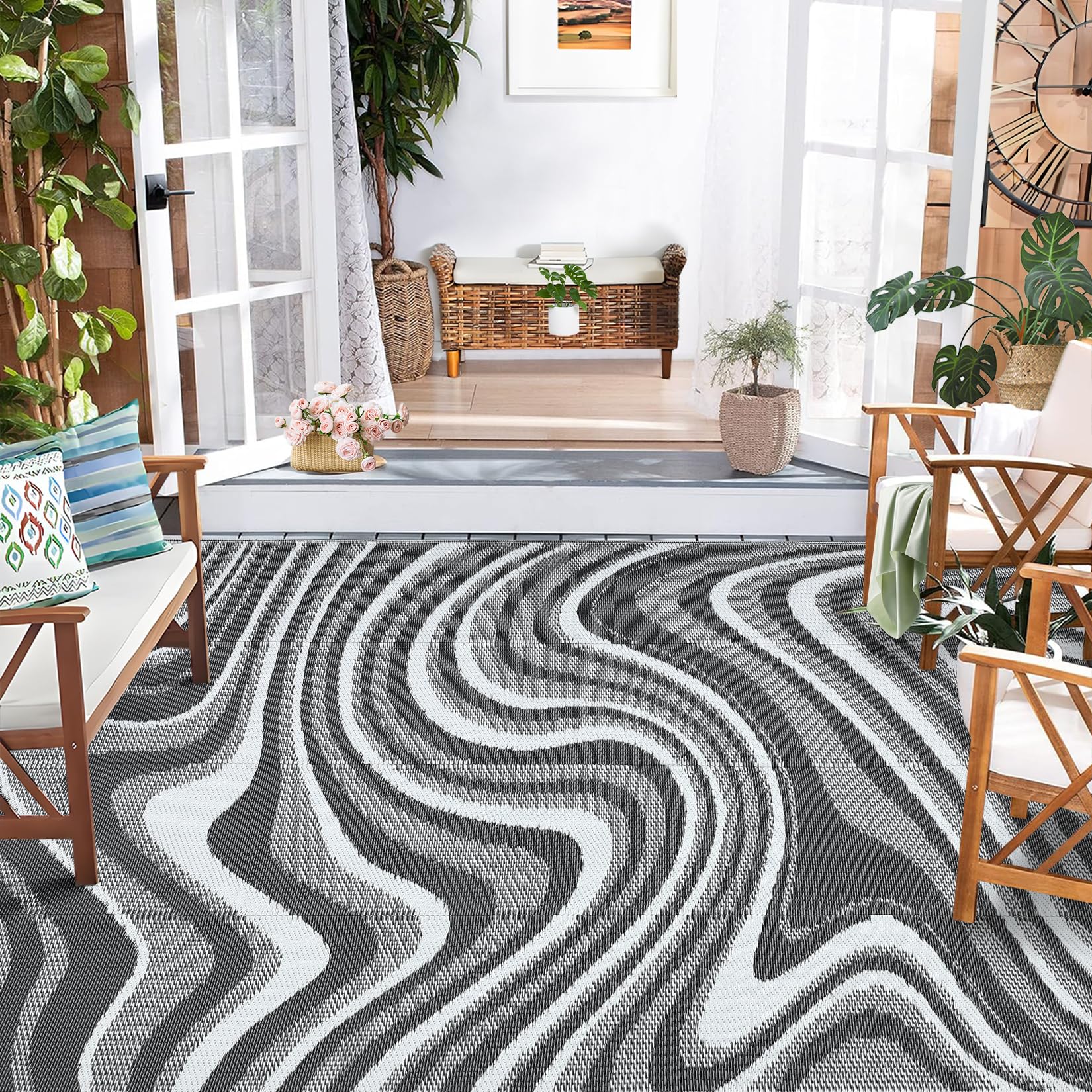 Garvee primer plano de textura y tejido resistente que facilita limpieza