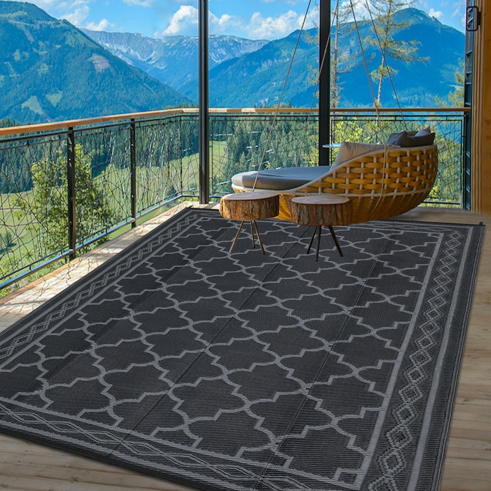 Garvee alfombra frontal en patio mejora estética y protección