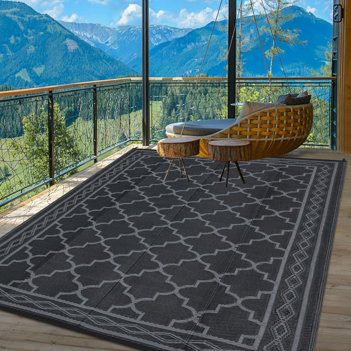 Garvee alfombra frontal en patio mejora estética y protección