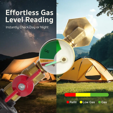 GASPRO codo de 90° acoplado a botella ilustrando mejor flujo