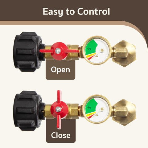 GASPRO latón macizo detalle de textura que asegura durabilidad