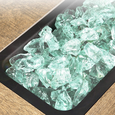 GASPRO vidrio textura cerca resaltando brillo y durabilidad del material