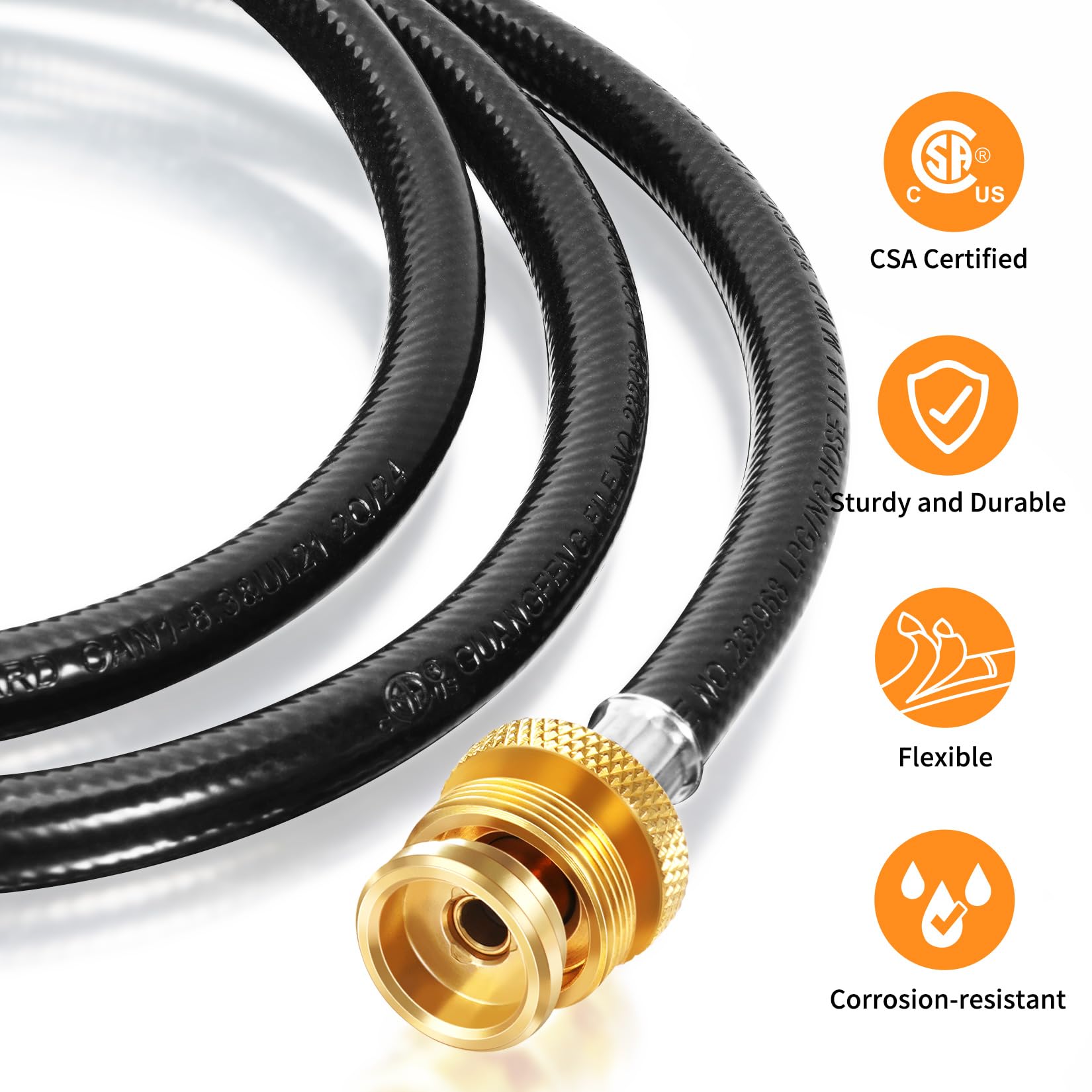 GasSaf conexión QCC-1/Type-1 compatible para uso inmediato