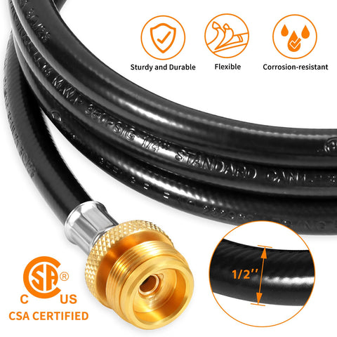 GasSaf rosca 1"-20 vista cercana, garantiza unión hermética con cilindros 1 lb
