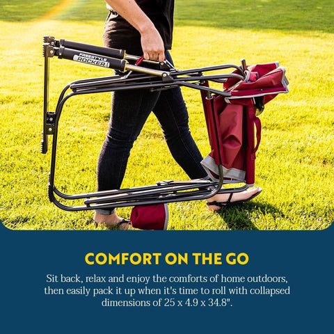 GCI Outdoor silla plegada compacta mostrando facilidad de transporte y almacenamiento