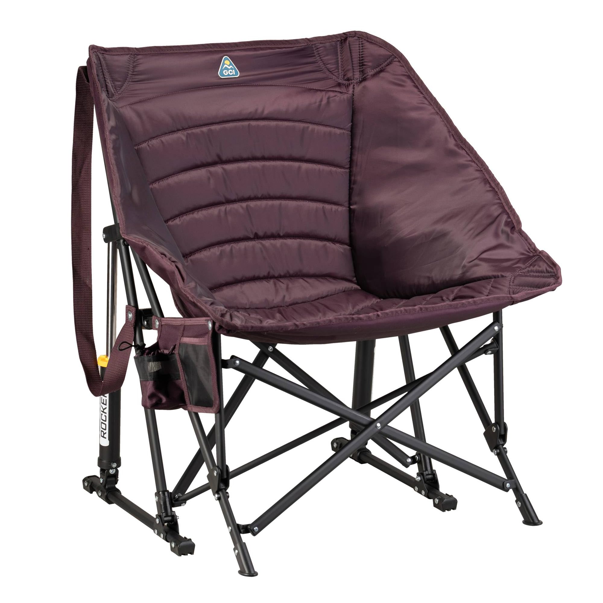 GCI Outdoor Puff Rocker vista frontal, confort portátil