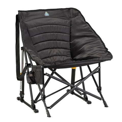 GCI Outdoor vista frontal de la Puff Rocker con soporte estable