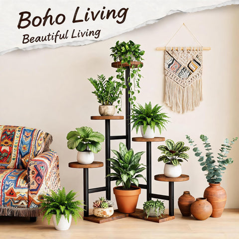 GEEBOBO en salón con plantas que añade un toque decorativo y natural