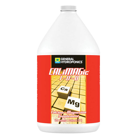 General Hydroponics envase CALiMAGic frente con etiqueta clara y uso fácil