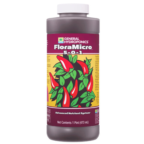 General Hydroponics botella frontal mostrando etiqueta clara y beneficios