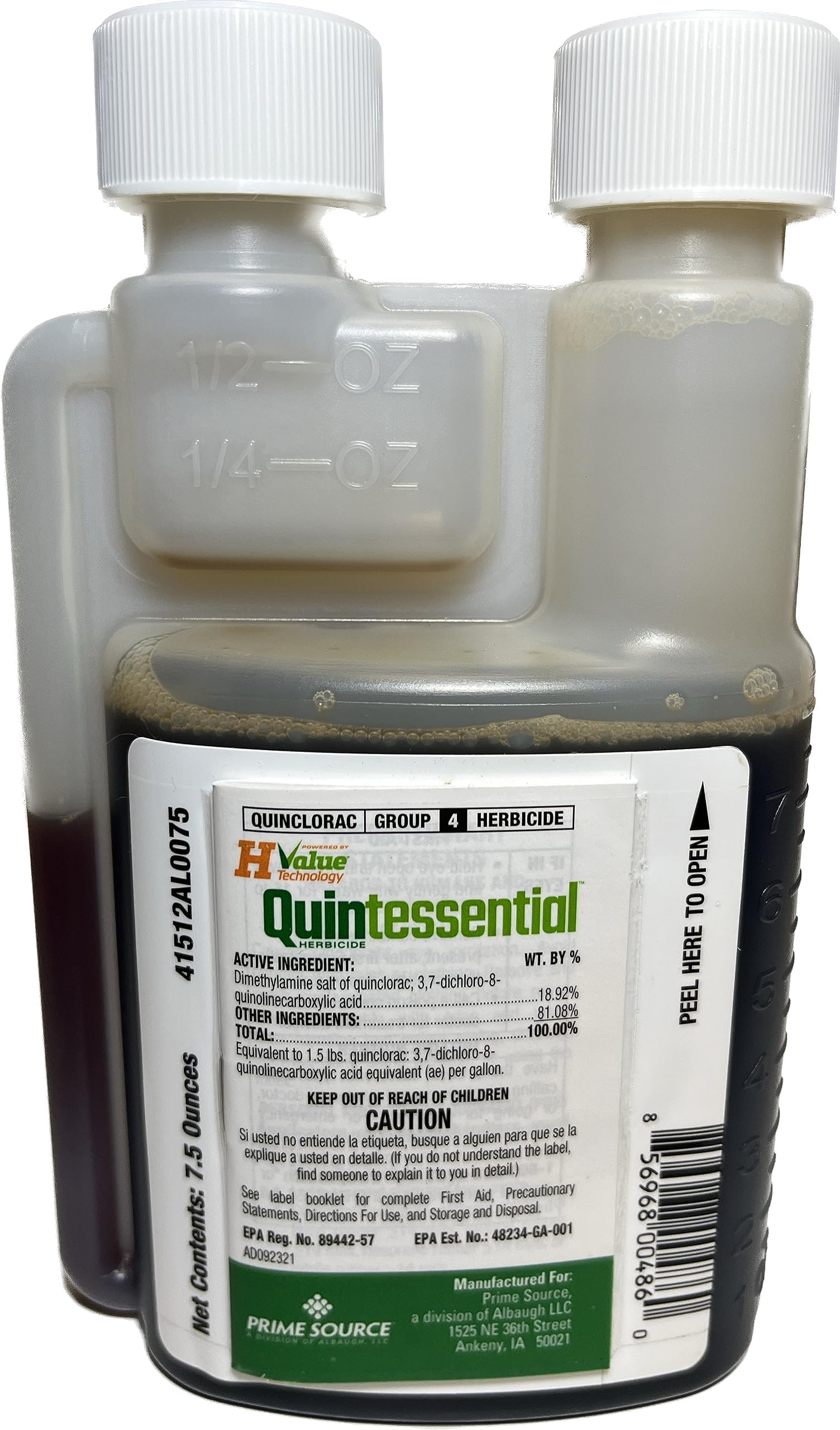 Generic Quintessential botella frontal mostrando etiqueta y beneficio de absorción mejorada
