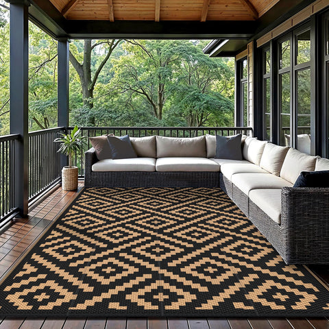 GENIMO alfombra en camping, protege y facilita limpieza en exteriores