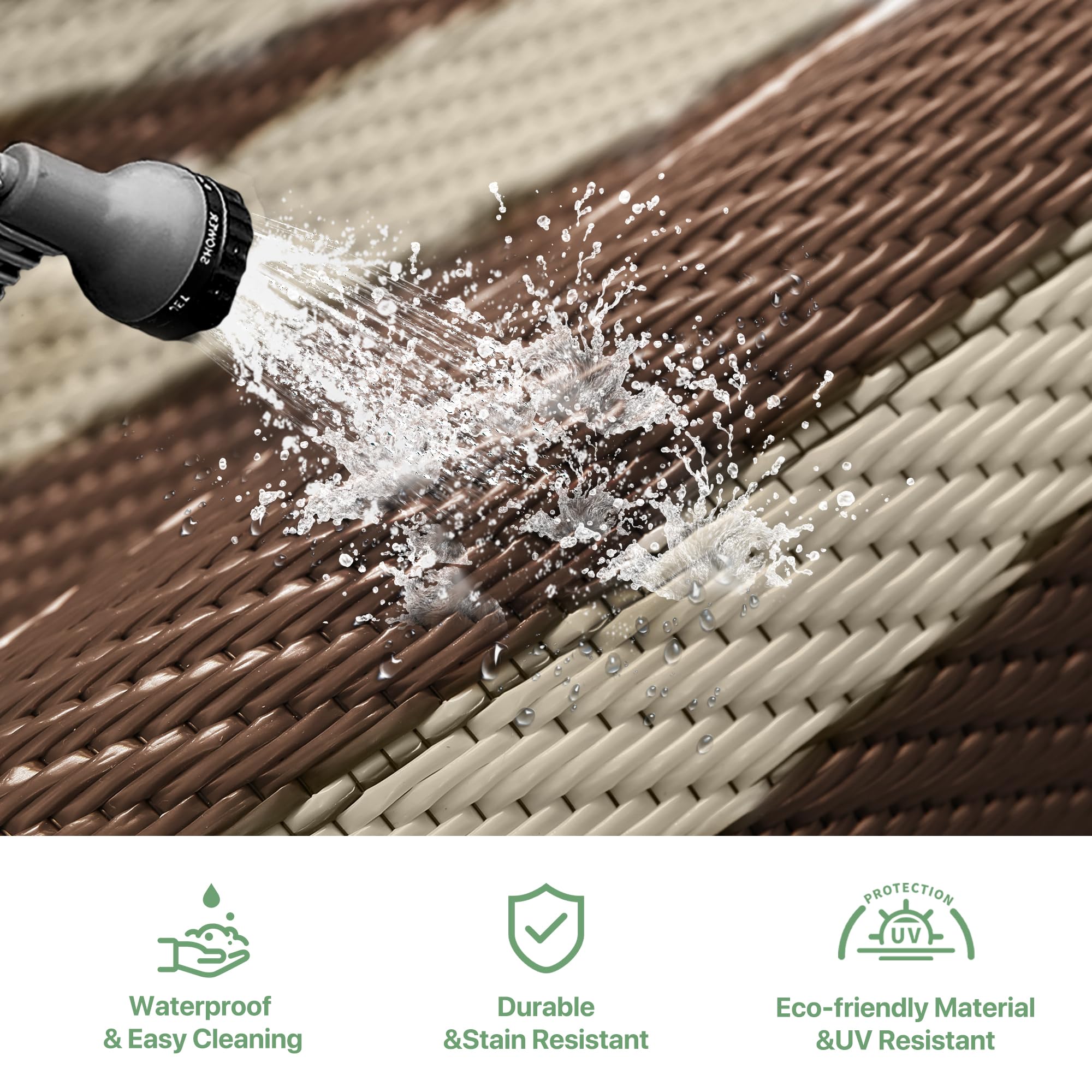 GENIMO alfombra extendida en camping ofreciendo comodidad y protección del suelo
