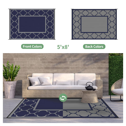 GENIMO alfombra en patio con muebles, aportando confort y estilo exterior
