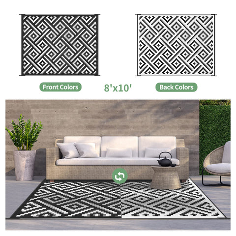 GENIMO alfombra en patio en uso, mejora el confort exterior