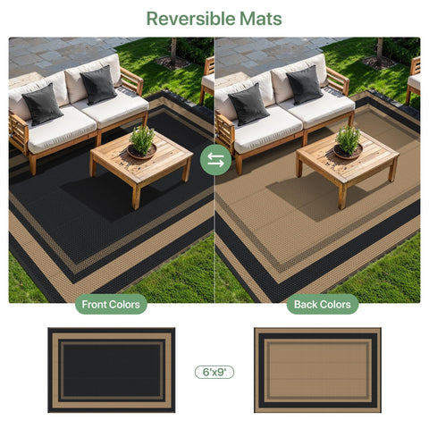 GENIMO alfombra en porche con muebles creando zona exterior acogedora