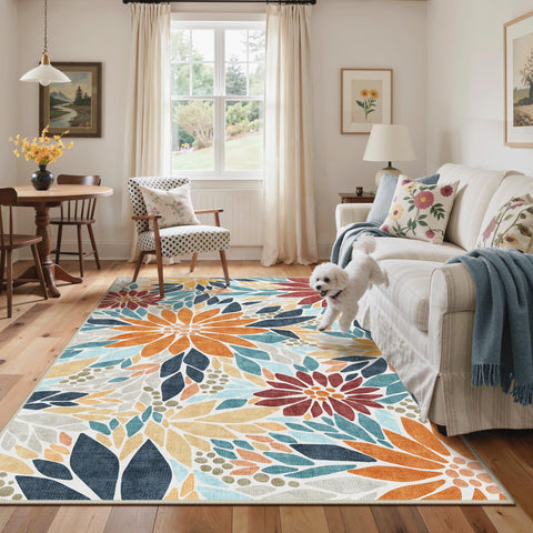 GENIMO alfombra colocada en porche, crea ambiente acogedor exterior
