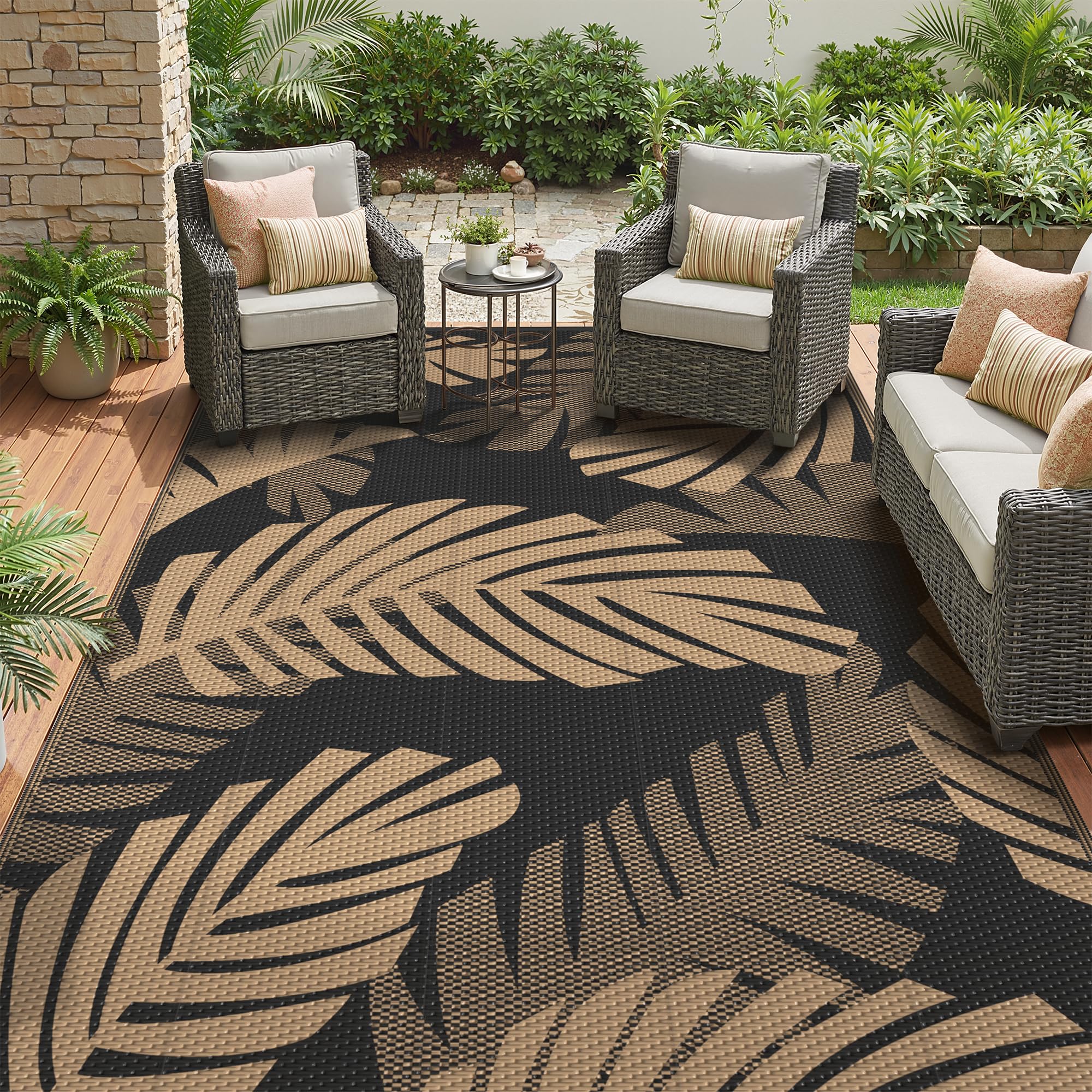 GENIMO alfombra frontal 5'x8' mostrando diseño y colores y mejora estética