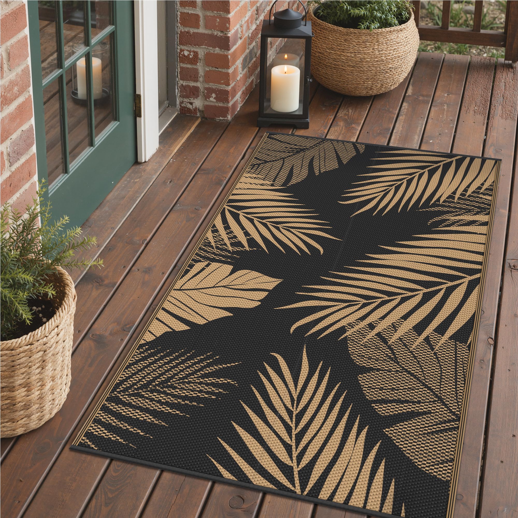 GENIMO alfombra exterior frontal vista completa ofrece estilo y protección