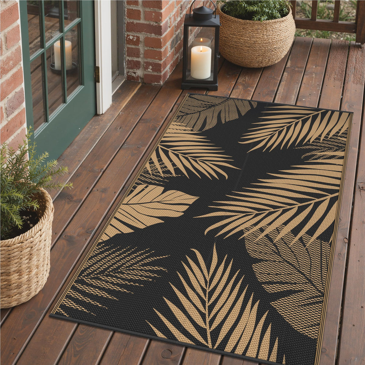 GENIMO alfombra exterior frontal vista completa ofrece estilo y protección
