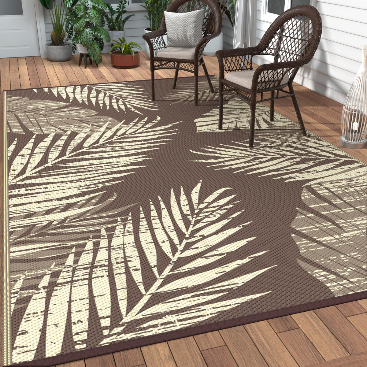 GENIMO alfombra frontal mostrando diseño y color cocoa beige, mejora estética exterior